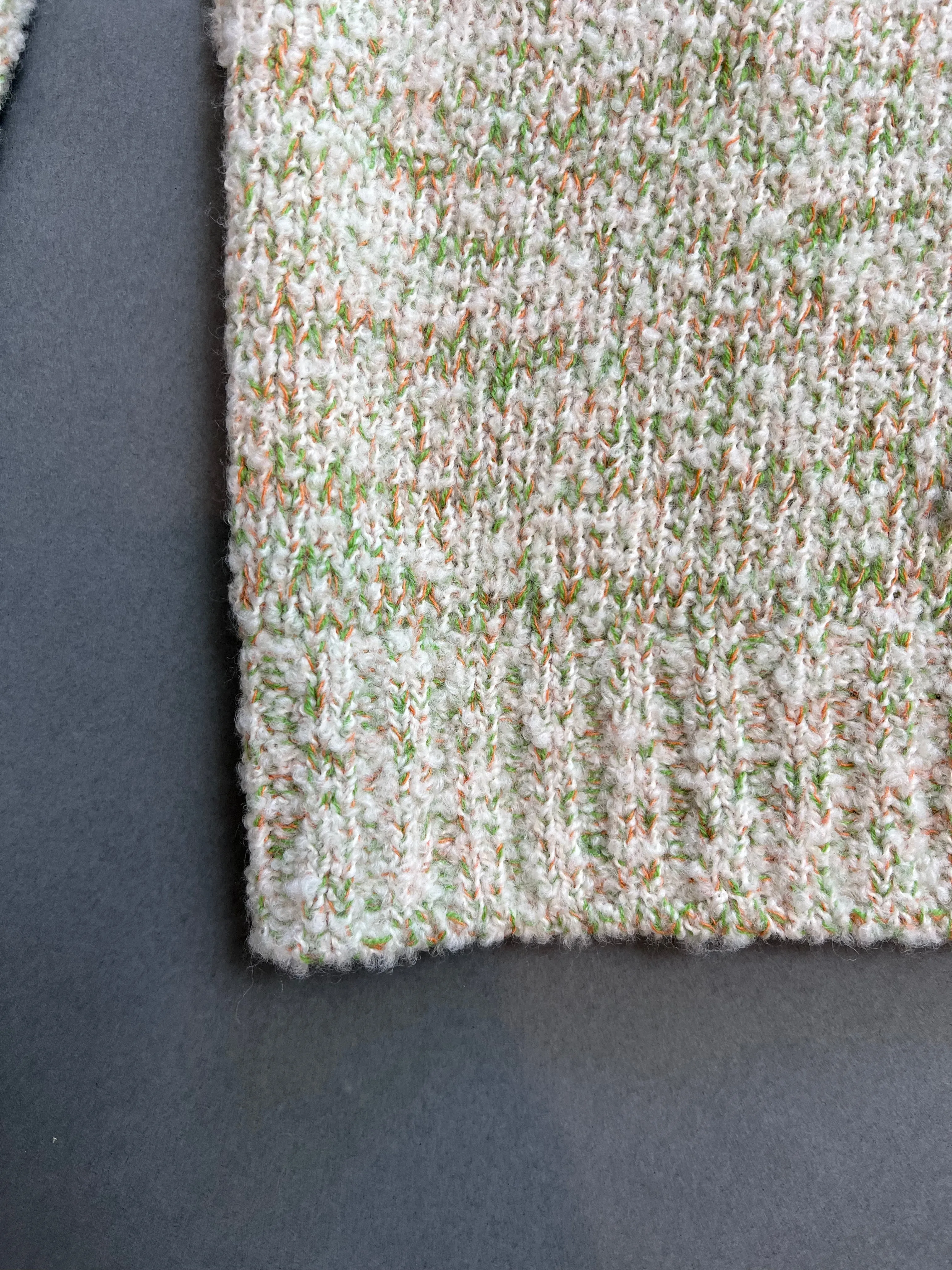 Longo - Woven Hoodie in Green & Orange(Small)