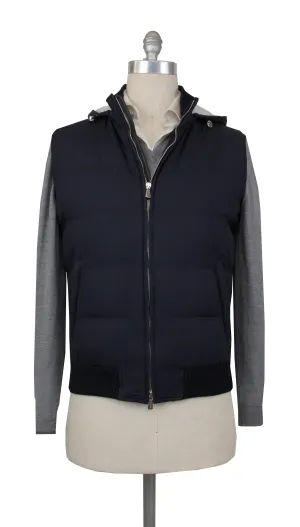 Mandelli Navy Blue Jacket Vest