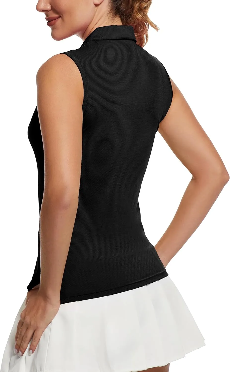 MathCat Women's Sleeveless Golf Shirts UPF 50  Quickly Dry Tennis Polo Lightweight Sports Athletic Tank Tops