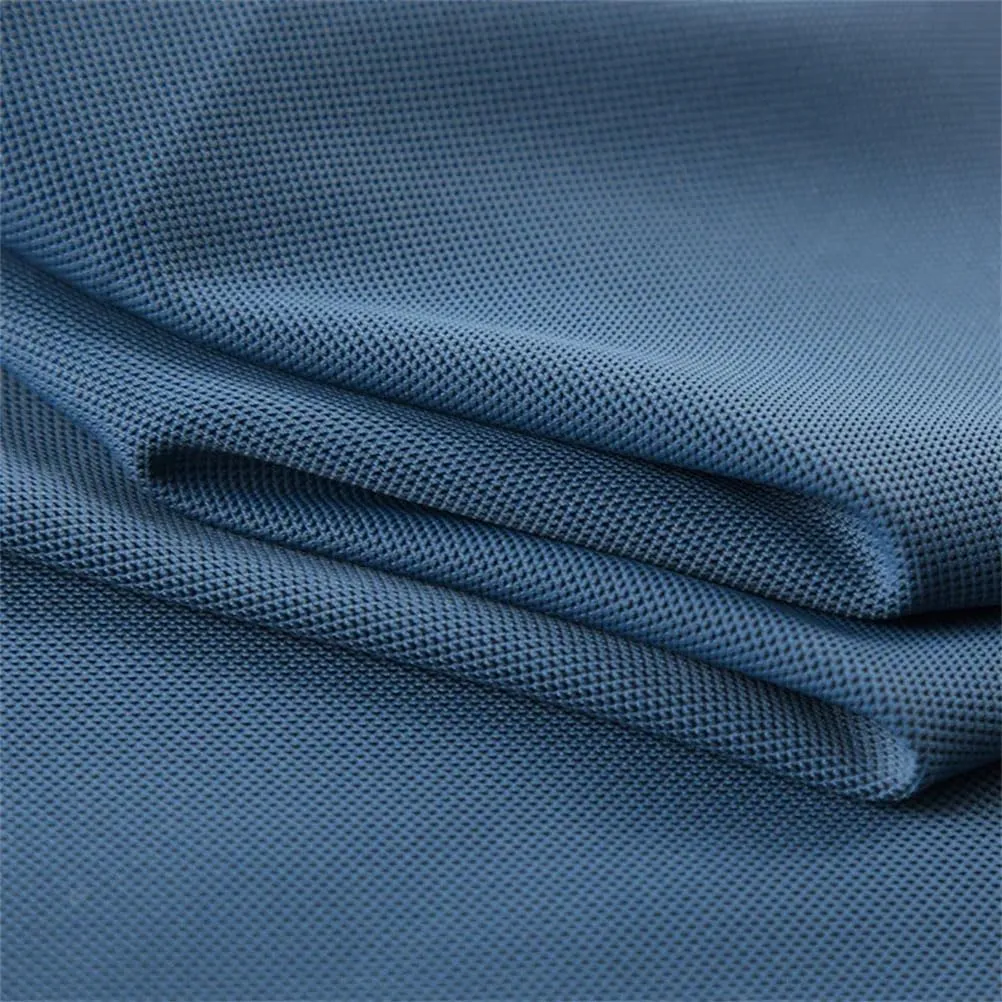 Men Solid Collared Casual Polo Shirt Quick Dry Short Sleeve Shirt Loose Soft Tee