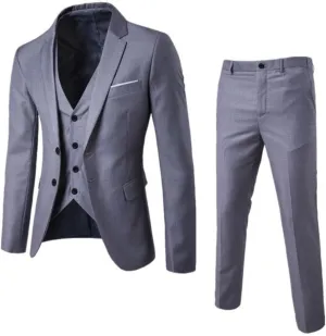 Men Suits 2024 3 Suit Business Wedding Party Jacket Vest & Pants Coat Fat Suit Mens Linen Sets Men Suits Regular