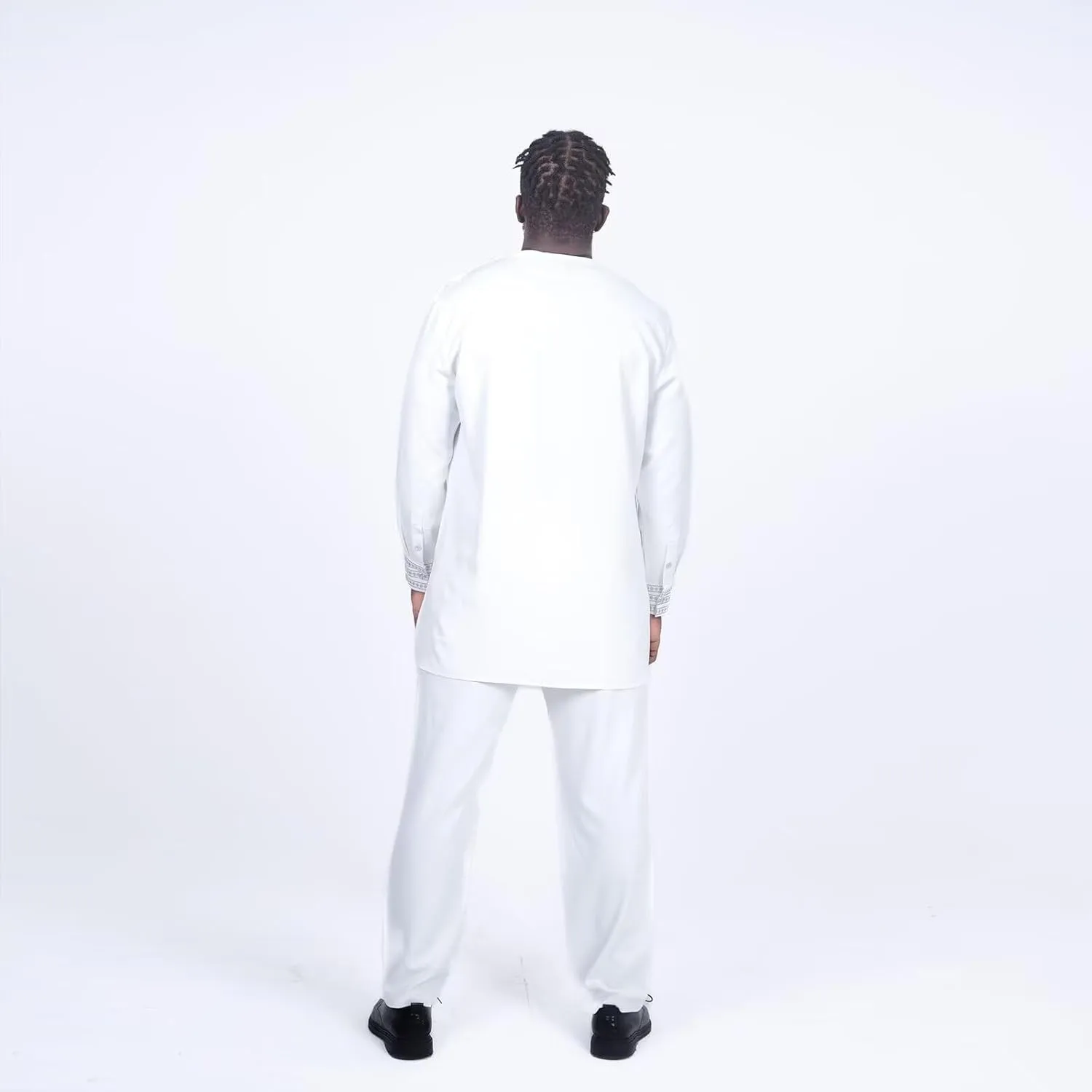 Mens Clothing 2 Piece African Suits for Wedding - Print Dashiki Shirts and Pant Long Sleeve Attires