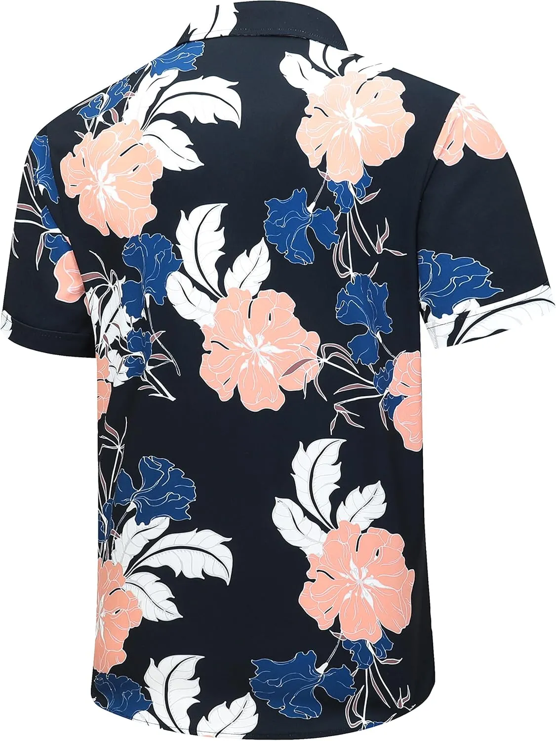 Mens Hawaiian Shirt, Short Sleeves Button Down Beach Clothing, Unisex Summer Flamingos Casual Aloha Floral Shirts