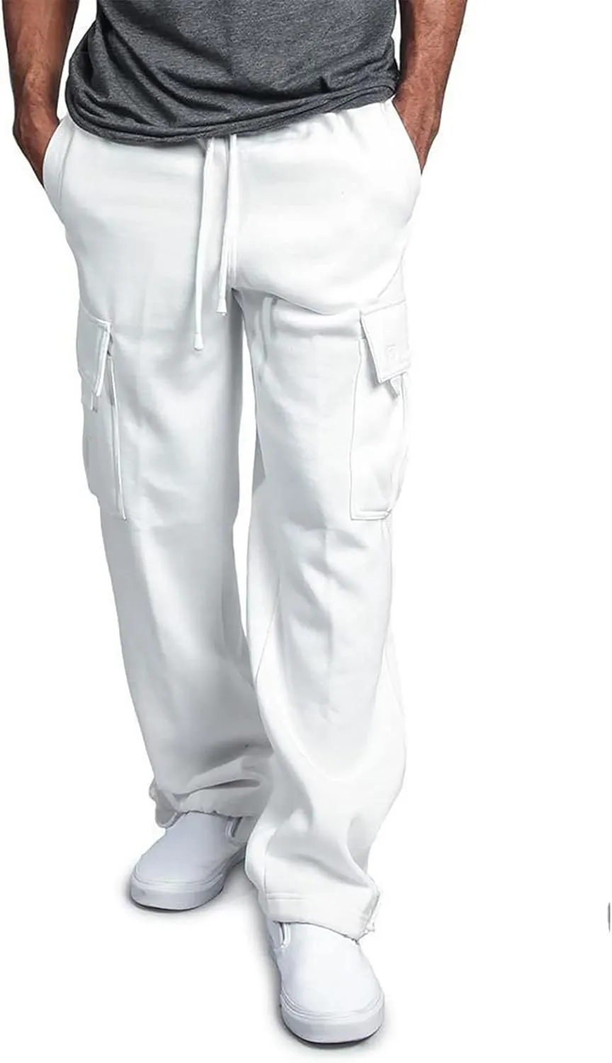 Mens Ski Pants Snow Pants For Men Overalls Drawstring Multi Pocket Casual Pants Hiking Pants Cotton Twill Pants