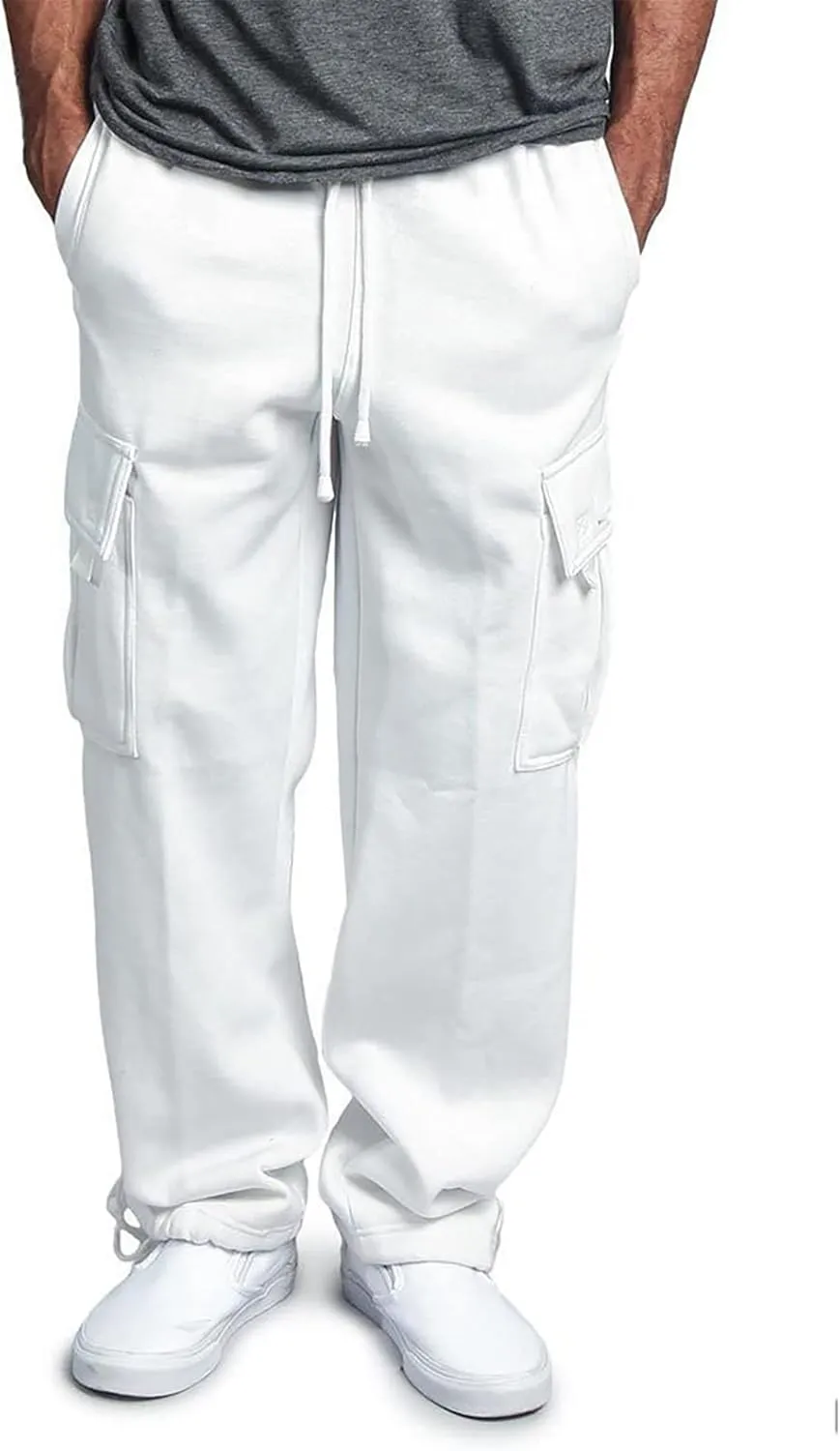 Mens Ski Pants Snow Pants For Men Overalls Drawstring Multi Pocket Casual Pants Hiking Pants Cotton Twill Pants