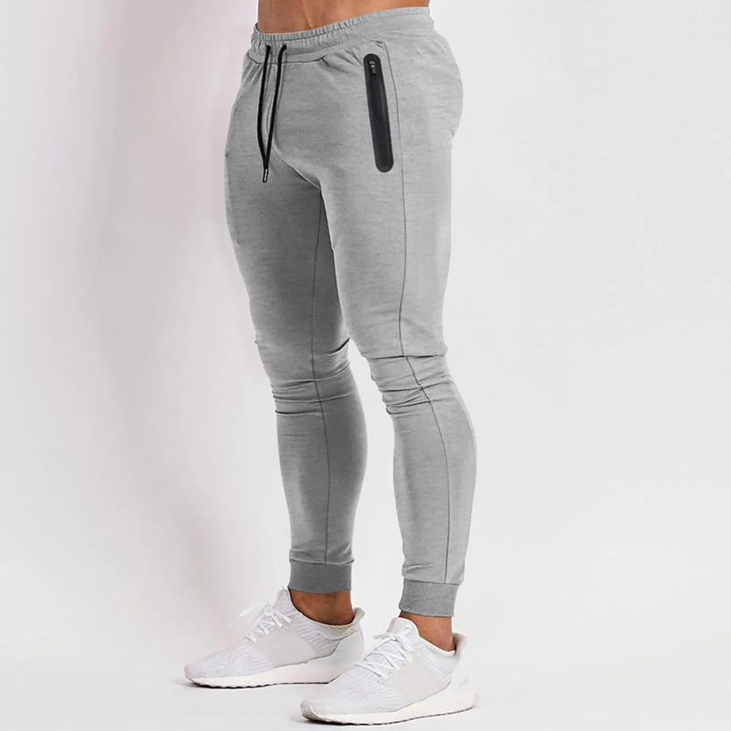 Mens Slim Fit Joggers Stretch Tapered Sweatpants Skinny Golf Athletic Workout Gym Training Pants with Pockets