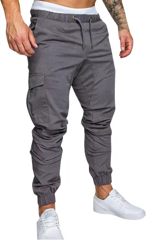 Men's Sports Casual Jogging Trousers Lightweight Hiking Work Pants Outdoor Pant
