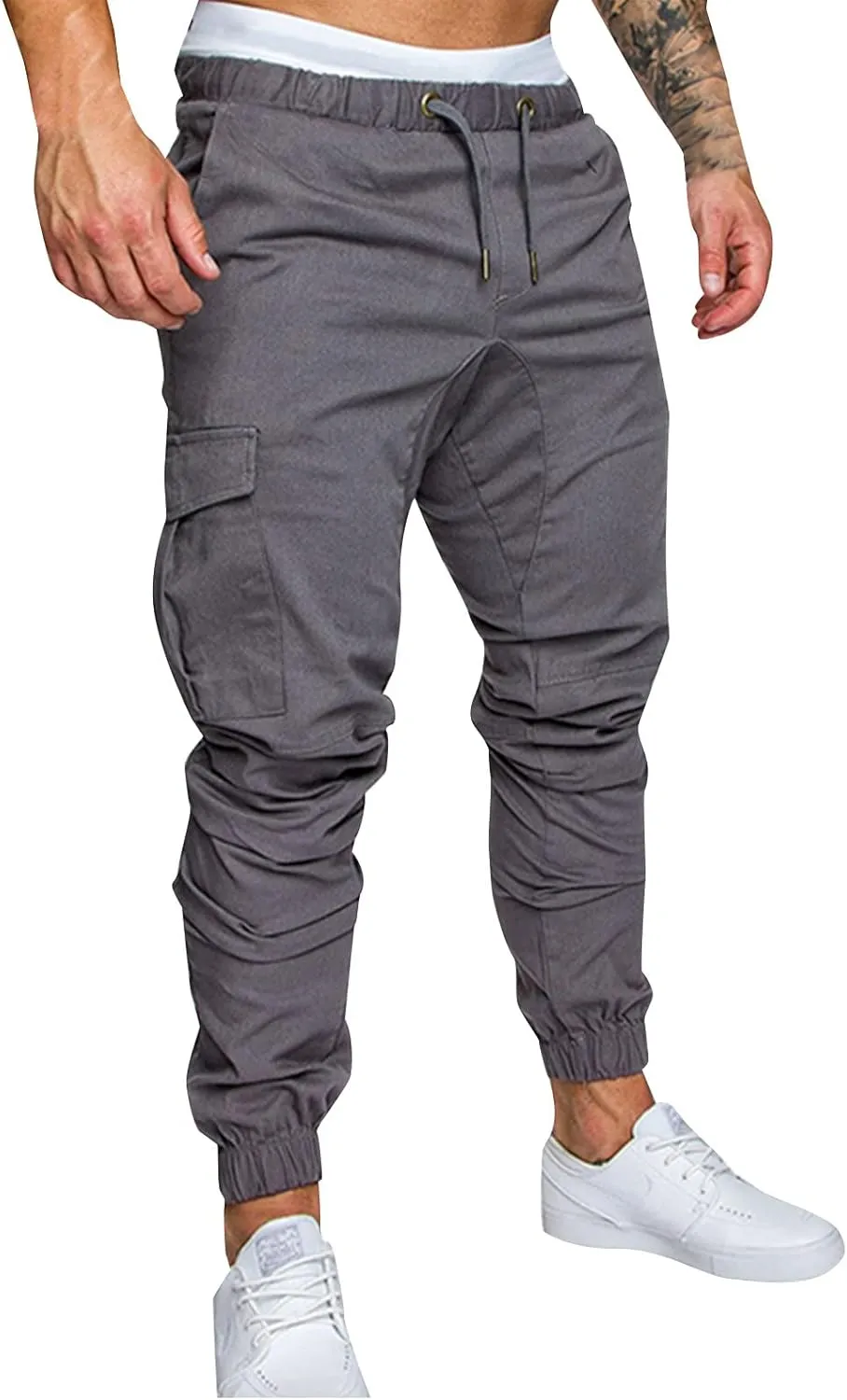 Men's Sports Casual Jogging Trousers Lightweight Hiking Work Pants Outdoor Pant