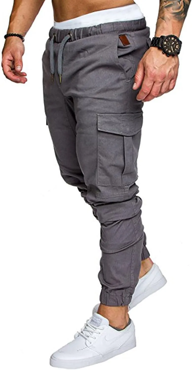 Men's Sports Casual Jogging Trousers Lightweight Hiking Work Pants Outdoor Pant