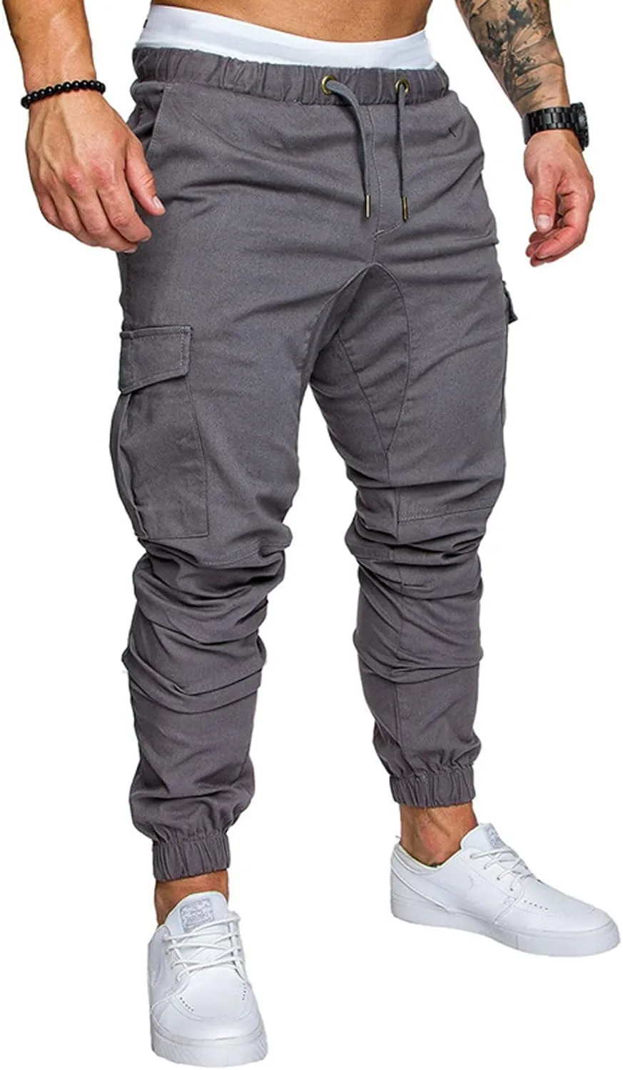 Men's Sports Casual Jogging Trousers Lightweight Hiking Work Pants Outdoor Pant
