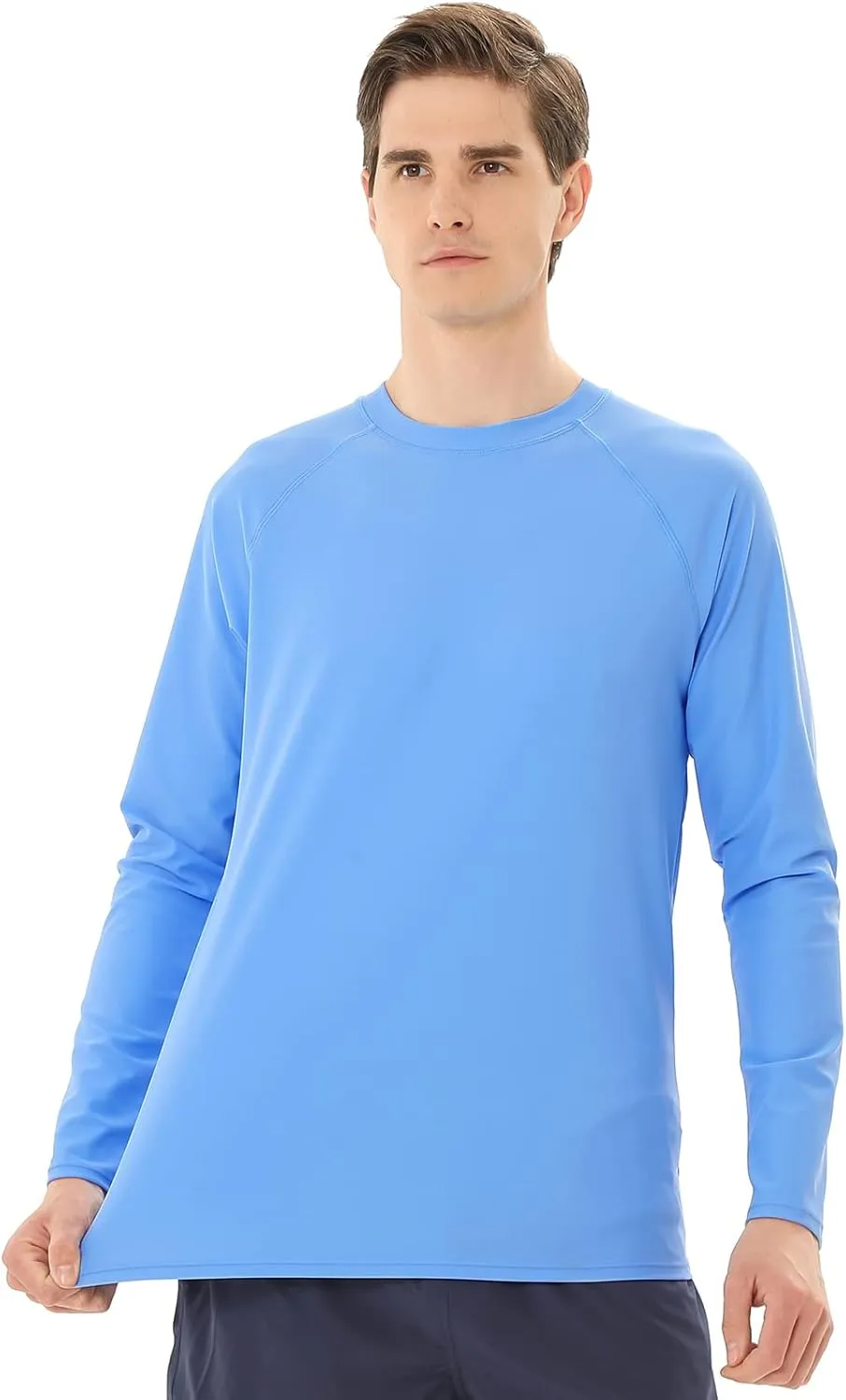 Men's Swim Shirts Rash Guard Long Sleeve UPF 50  Sun Protection Quick Dry Compression Surf Shirt