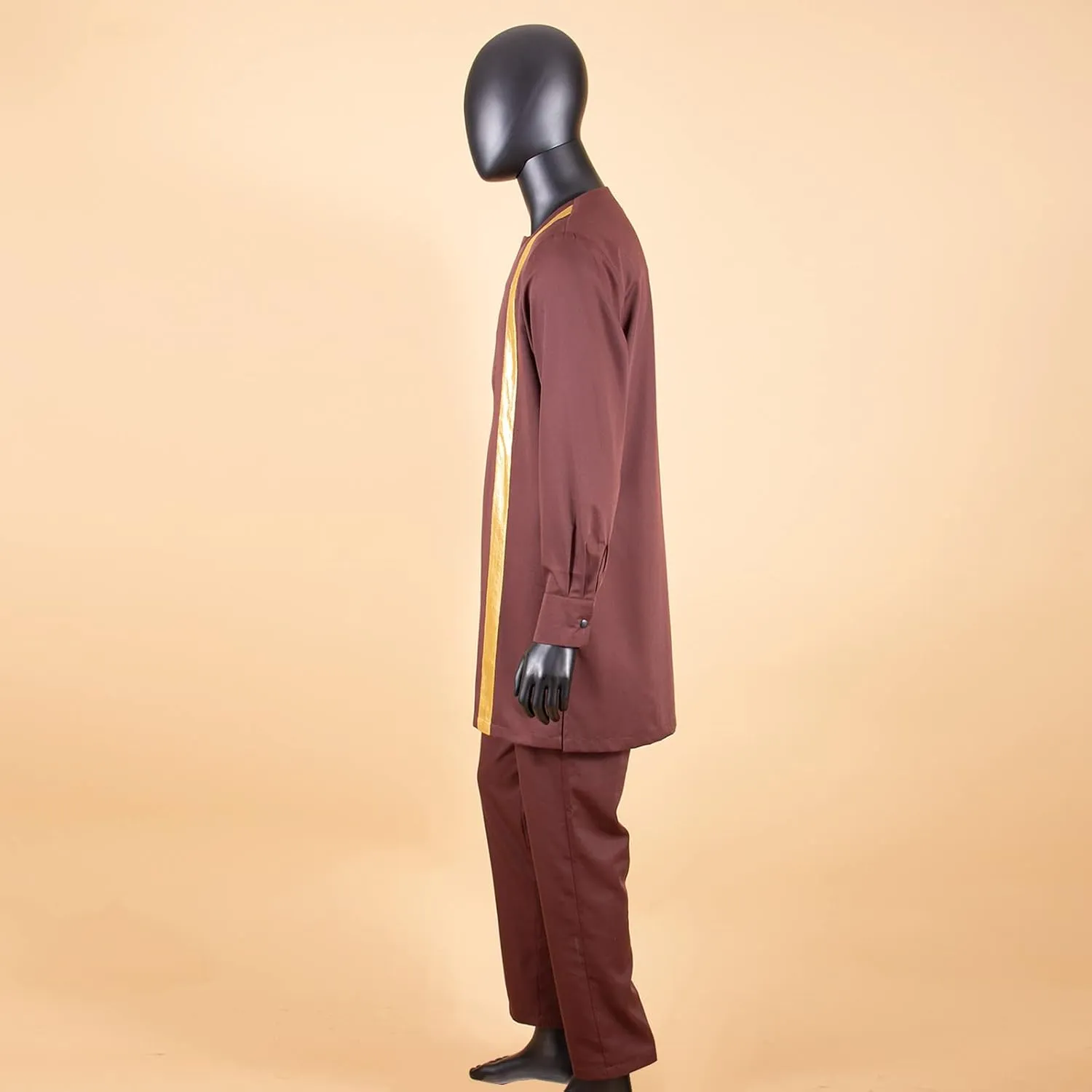 Men`s Tracksuits Full Sleeve Embroidery Shirts and Pant 2 Piece Set Dashiki Outfits African Suits for Men