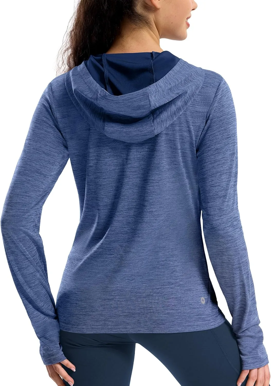 MIER Women's Long Sleeve Workout Shirts Sun Protection Hoodie UPF 50  UV Shirt for Fishing Hiking Running, Lightweight