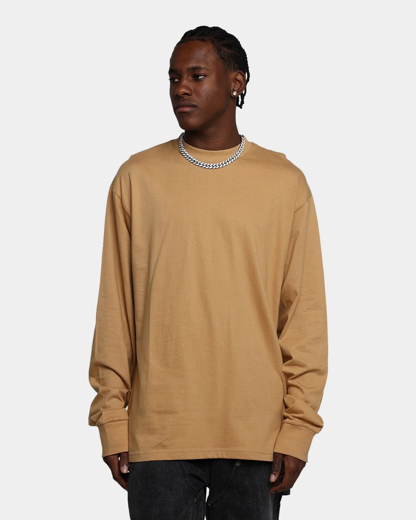 MNML Every Day Long Sleeve T-Shirt Khaki
