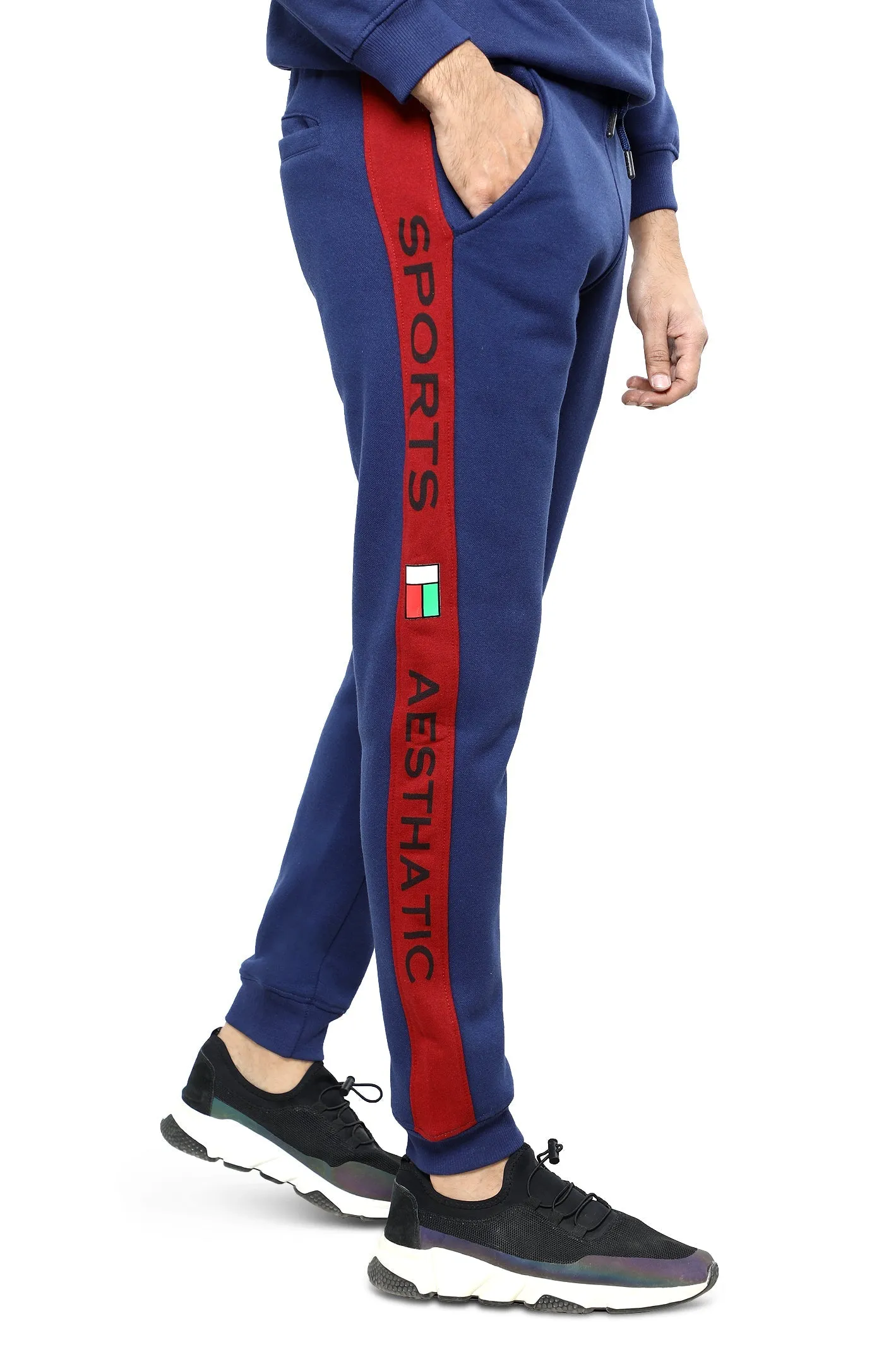 Navy Blue Causal Knitted Trouser