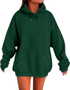 Oversized Hoodies for Women Fleece Sweatshirt Plus Size Pullover Sweatshirts with Pocket Winter Long Sleeve Shirts