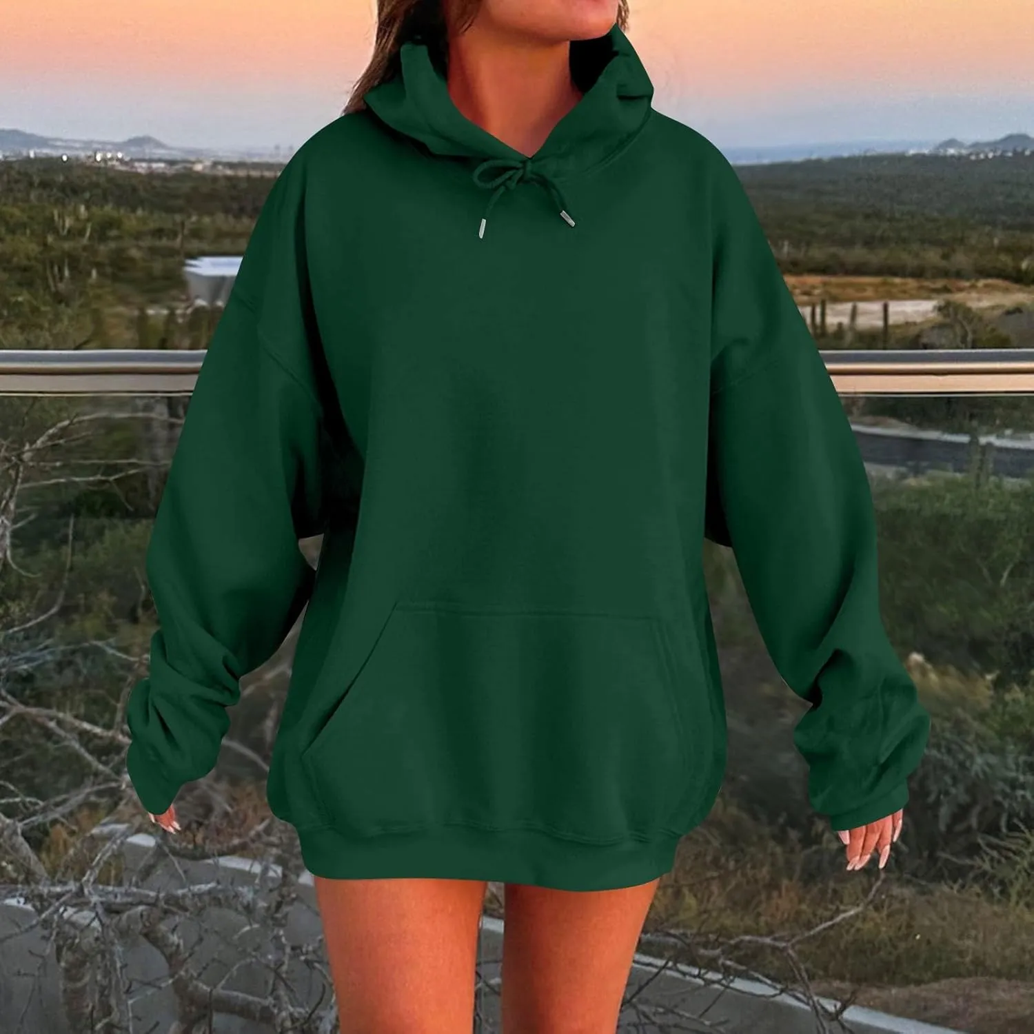 Oversized Hoodies for Women Fleece Sweatshirt Plus Size Pullover Sweatshirts with Pocket Winter Long Sleeve Shirts