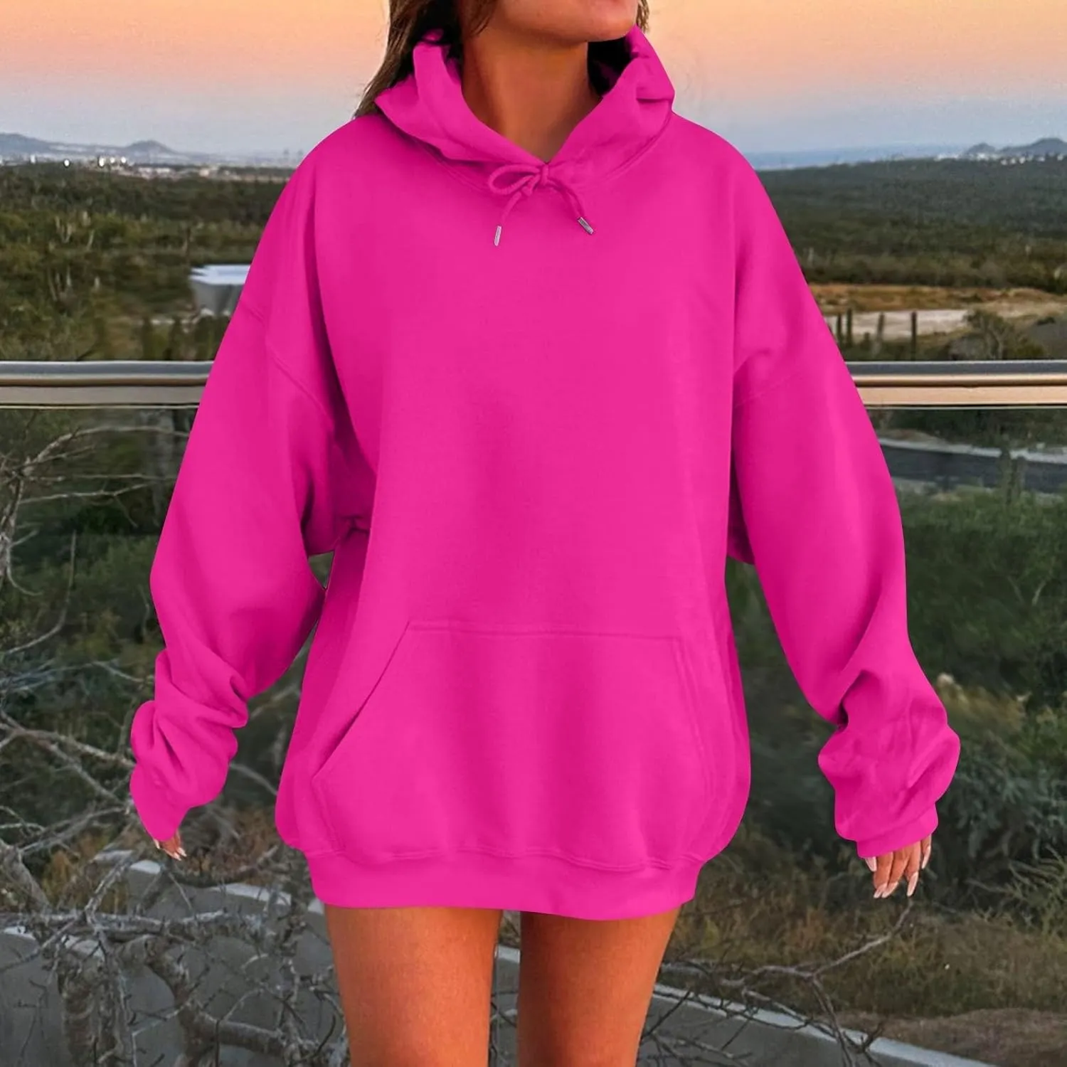 Oversized Hoodies for Women Winter Cotton Sweatshirts Pullover 2024 Fashion Tops Trendy Outfits