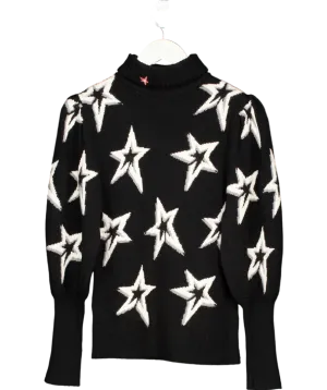 Perfect Moment Black Star Dust Merino Wool Sweater UK S