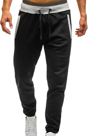 PGOJUNI Cargo Pants for Men, Mens Casual Joggers Cargo Pants Drawstring Sweatpants Casual Solid Long Trousers with Pockets