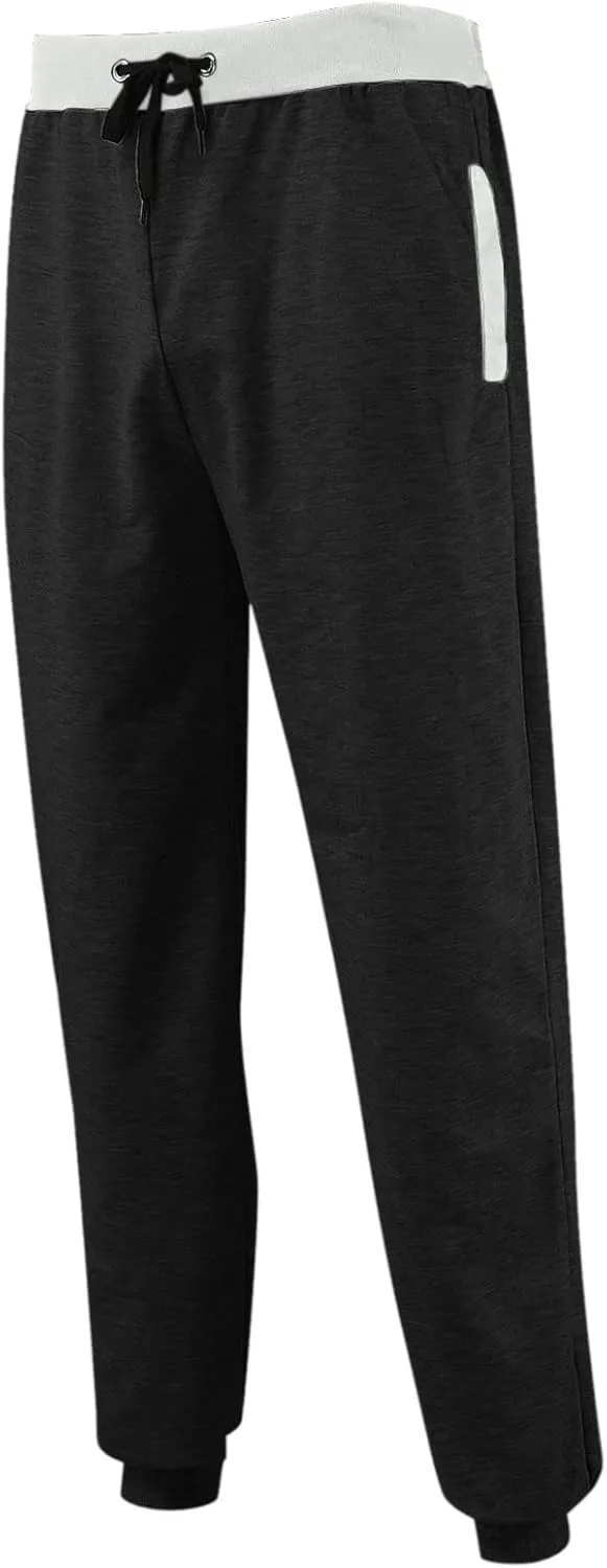 PGOJUNI Cargo Pants for Men, Mens Casual Joggers Cargo Pants Drawstring Sweatpants Casual Solid Long Trousers with Pockets