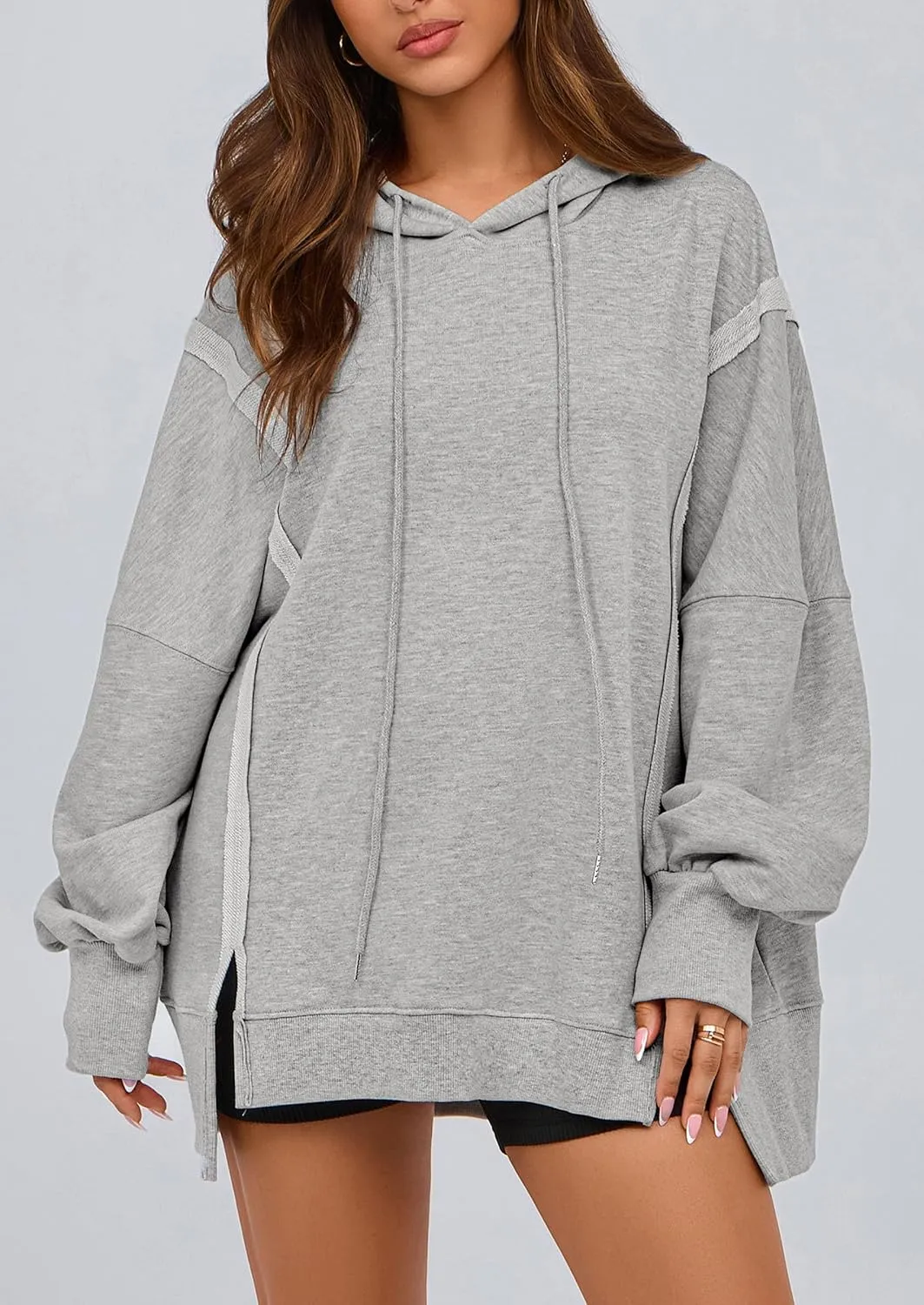 PRETTYGARDEN Womens Oversized Hoodie 2025 Spring Sweatshirt Long Sleeve Loose Trendy Outfits Casual Cute Pullover Tops