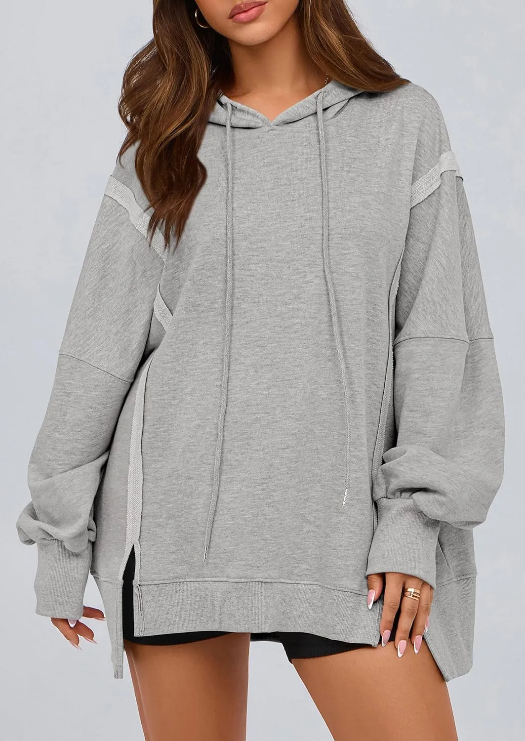 PRETTYGARDEN Womens Oversized Hoodie 2025 Spring Sweatshirt Long Sleeve Loose Trendy Outfits Casual Cute Pullover Tops