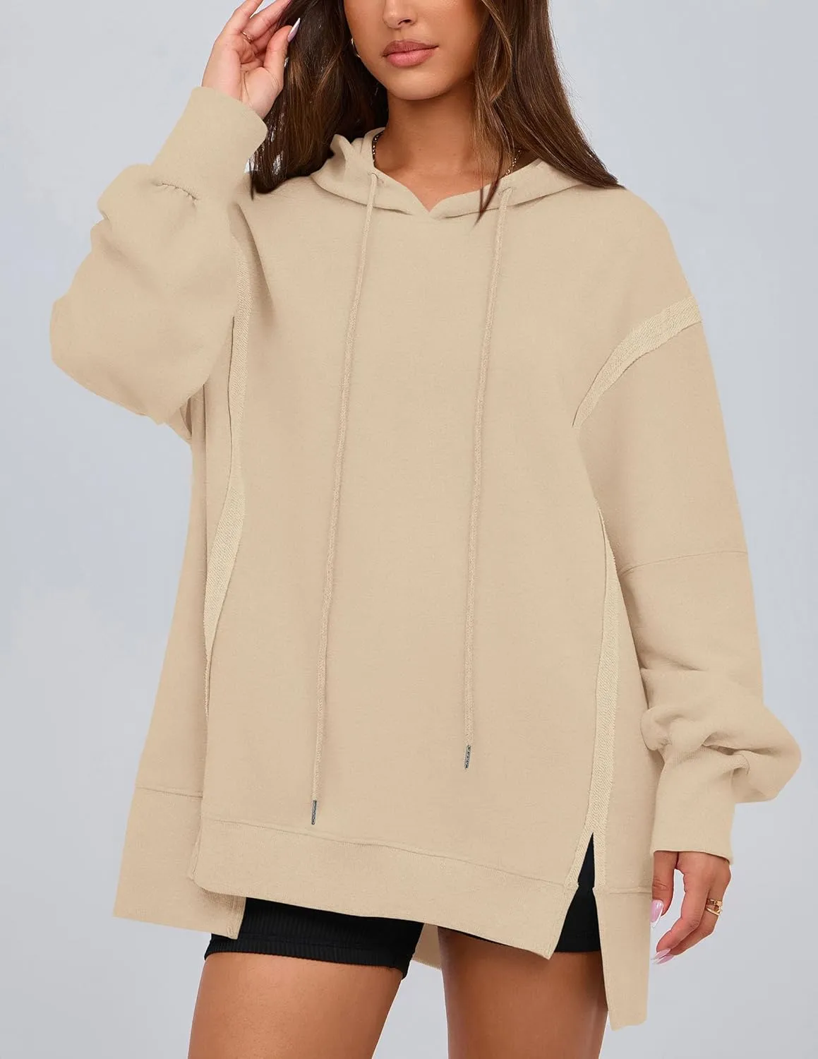 PRETTYGARDEN Womens Oversized Hoodie 2025 Spring Sweatshirt Long Sleeve Loose Trendy Outfits Casual Cute Pullover Tops