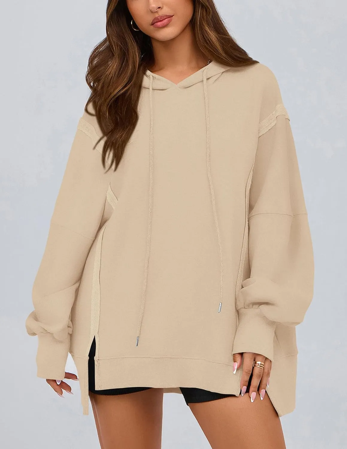PRETTYGARDEN Womens Oversized Hoodie 2025 Spring Sweatshirt Long Sleeve Loose Trendy Outfits Casual Cute Pullover Tops