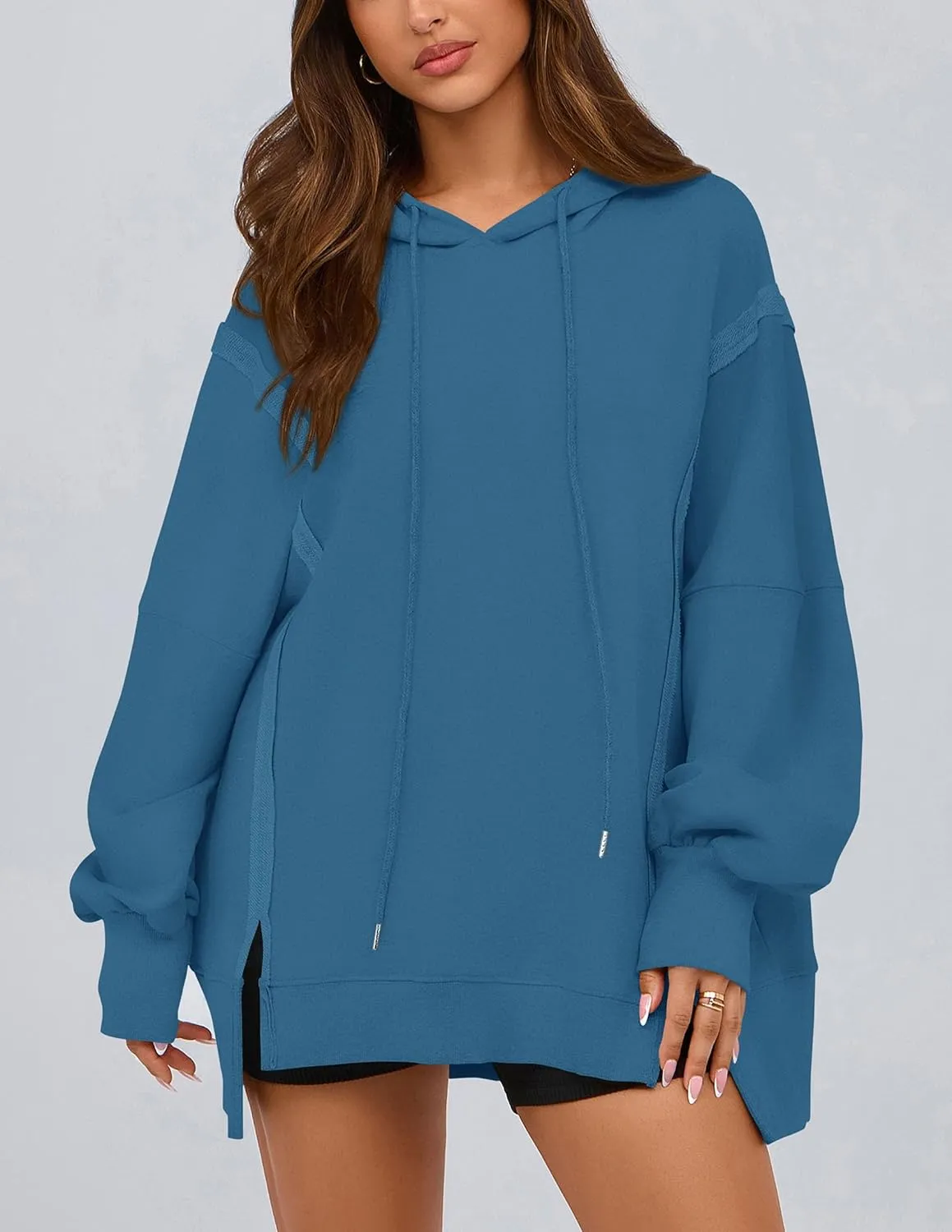 PRETTYGARDEN Womens Oversized Hoodie 2025 Spring Sweatshirt Long Sleeve Loose Trendy Outfits Casual Cute Pullover Tops