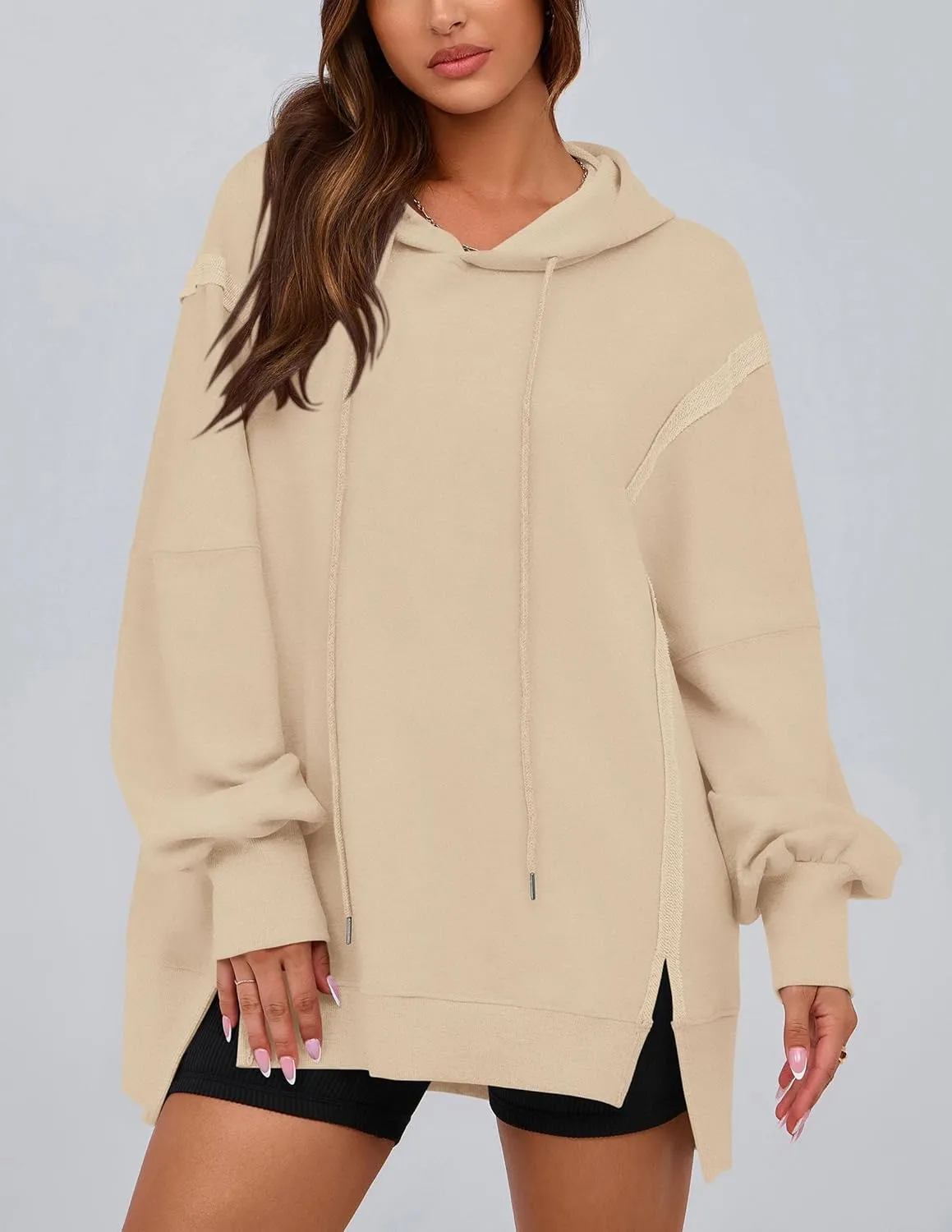 PRETTYGARDEN Womens Oversized Hoodie 2025 Spring Sweatshirt Long Sleeve Loose Trendy Outfits Casual Cute Pullover Tops