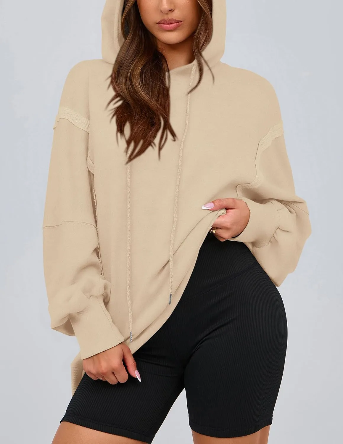 PRETTYGARDEN Womens Oversized Hoodie 2025 Spring Sweatshirt Long Sleeve Loose Trendy Outfits Casual Cute Pullover Tops