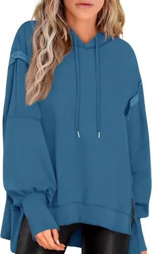 PRETTYGARDEN Womens Oversized Hoodie 2025 Spring Sweatshirt Long Sleeve Loose Trendy Outfits Casual Cute Pullover Tops