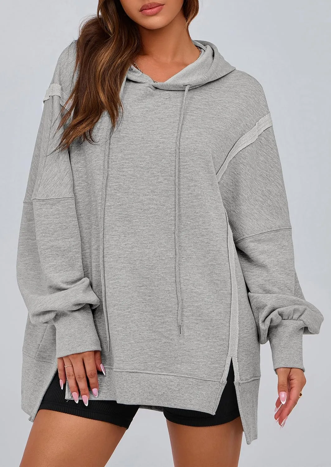PRETTYGARDEN Womens Oversized Hoodie 2025 Spring Sweatshirt Long Sleeve Loose Trendy Outfits Casual Cute Pullover Tops