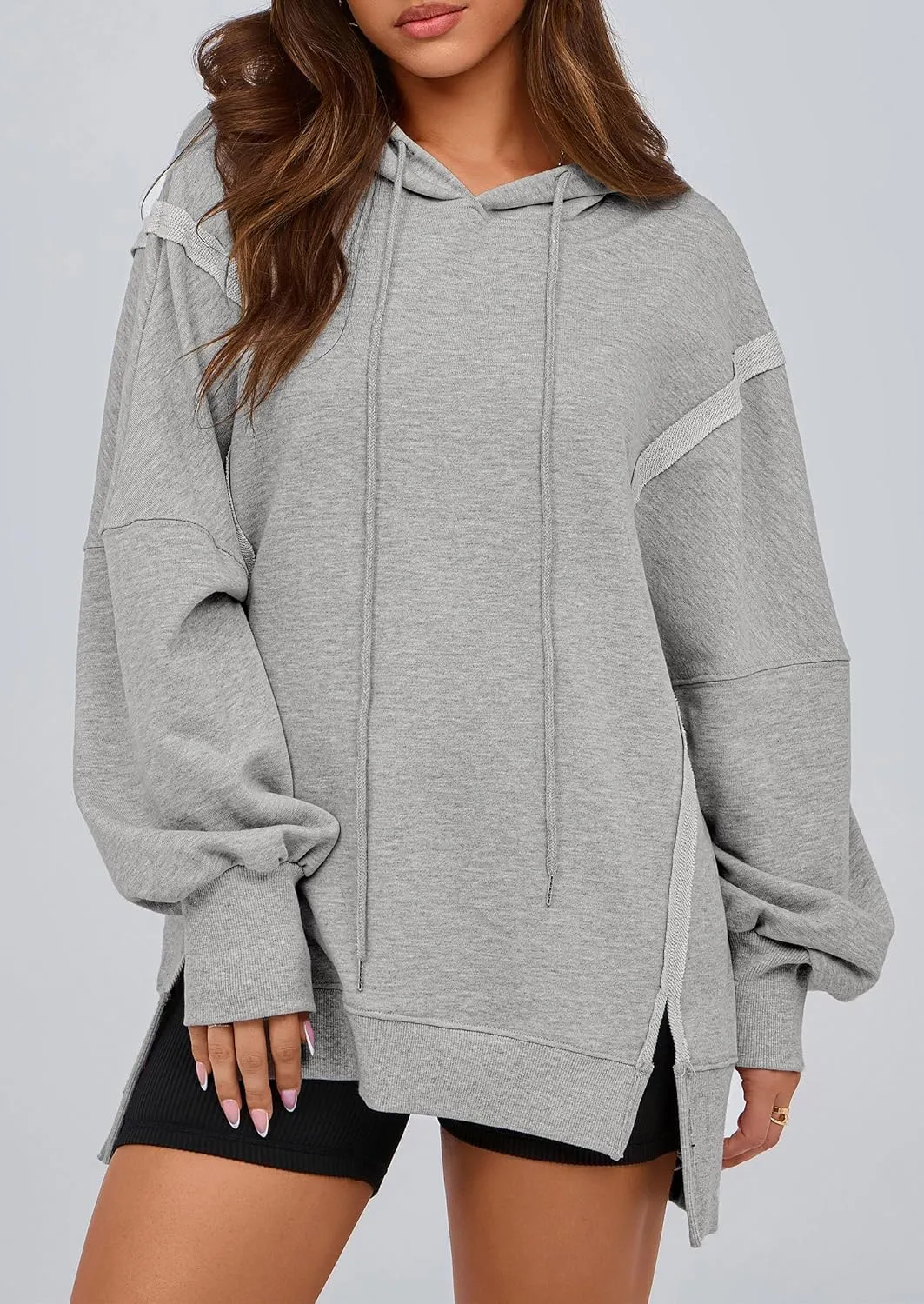 PRETTYGARDEN Womens Oversized Hoodie 2025 Spring Sweatshirt Long Sleeve Loose Trendy Outfits Casual Cute Pullover Tops