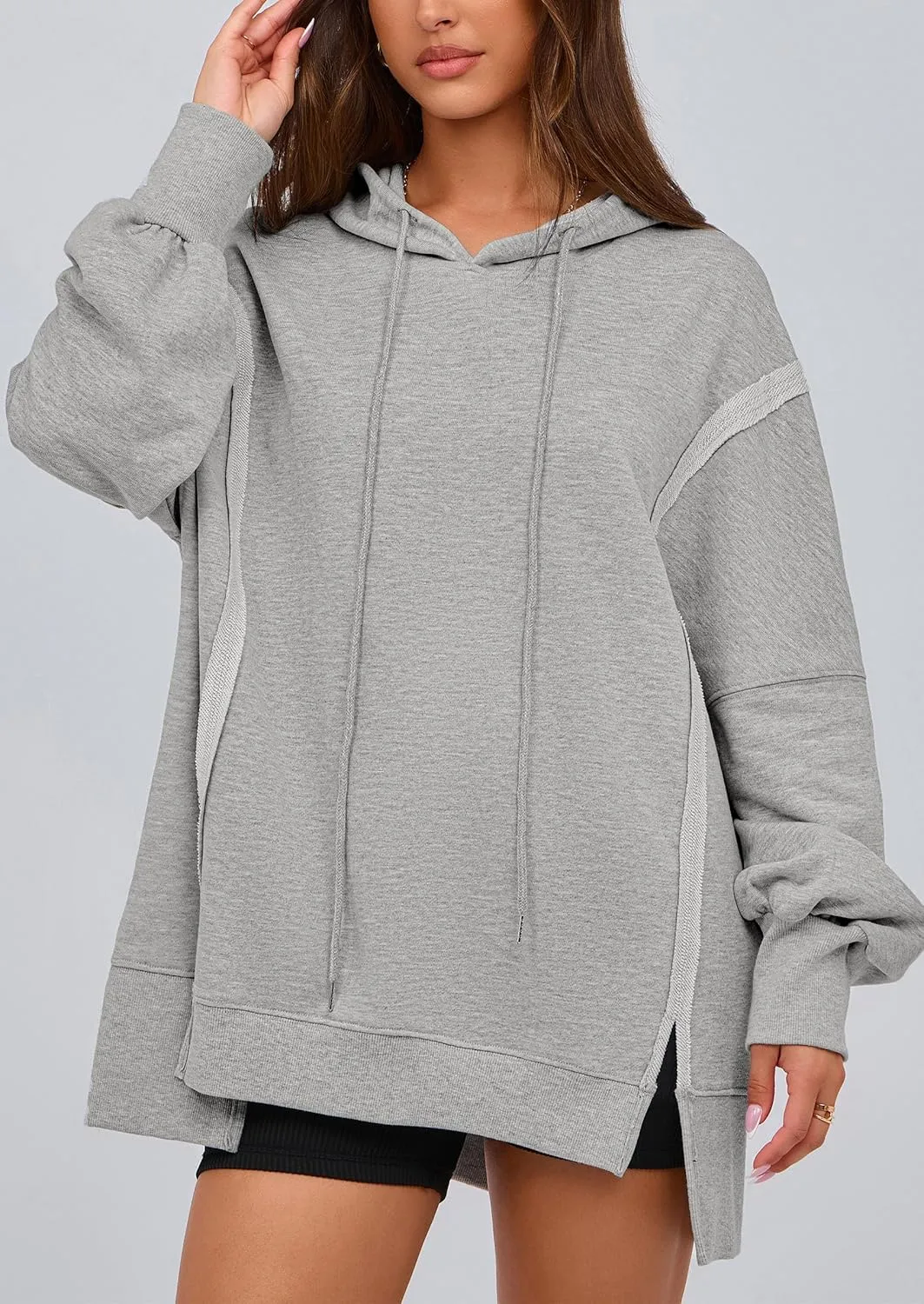 PRETTYGARDEN Womens Oversized Hoodie 2025 Spring Sweatshirt Long Sleeve Loose Trendy Outfits Casual Cute Pullover Tops