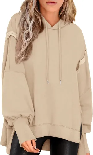 PRETTYGARDEN Womens Oversized Hoodie 2025 Spring Sweatshirt Long Sleeve Loose Trendy Outfits Casual Cute Pullover Tops