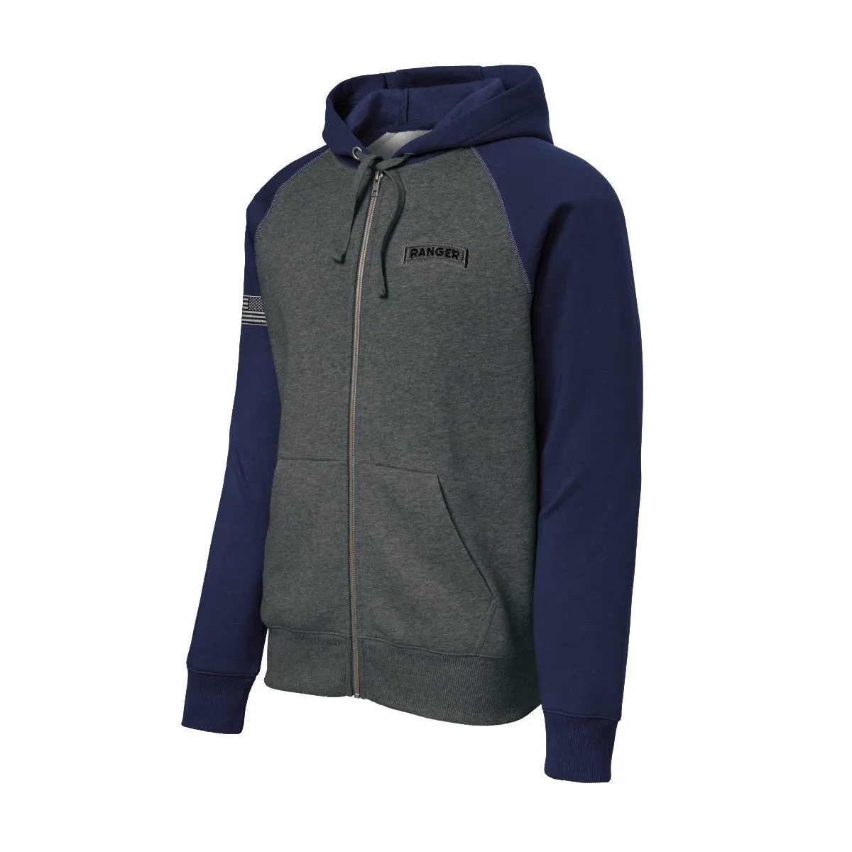 Ranger Tab Color Block Zip Up Hoodie