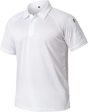 ReFire Gear Mens Lightweight Tactical Polo Shirts Military Outdoor Hiking Sport Golf Short Sleeve T Shirt