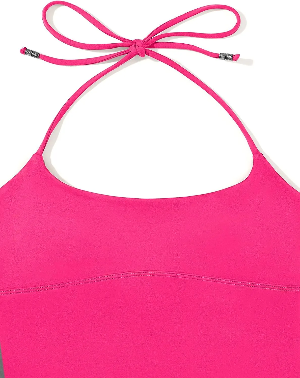 REORIA Women's Sexy Halter Backless Double Lined Tank Top Y2k Trendy Camisole Crop Tops