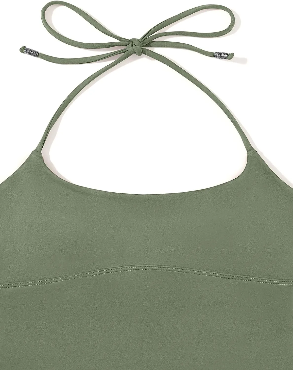 REORIA Women's Sexy Halter Backless Double Lined Tank Top Y2k Trendy Camisole Crop Tops
