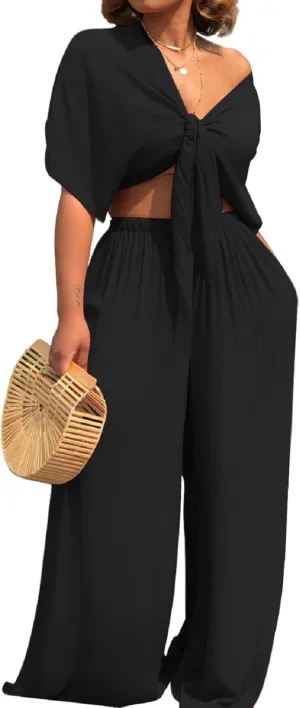 SeNight Womens Tracksuit Set Two Piece Sweatsuits Outfits Long Sleeve Ribbed Zip Up Crop Top Skinny Long Pants Set