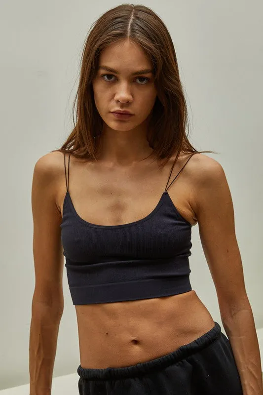 Skinny Strap Brami (Black)