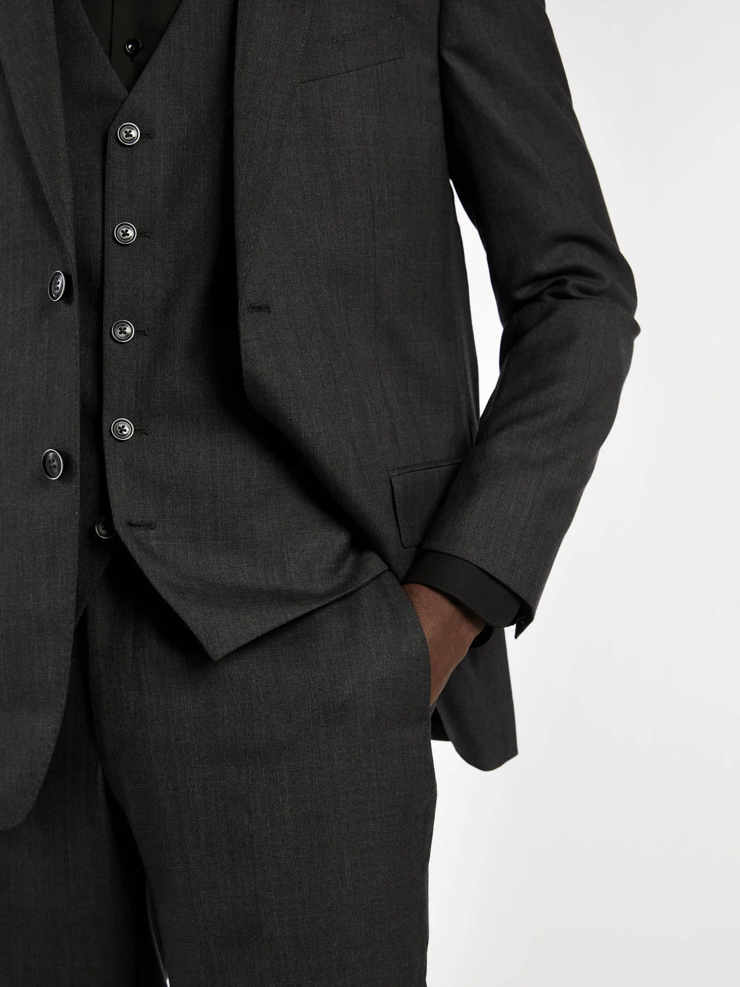 Slim fit prince of wales 3 pieces suit