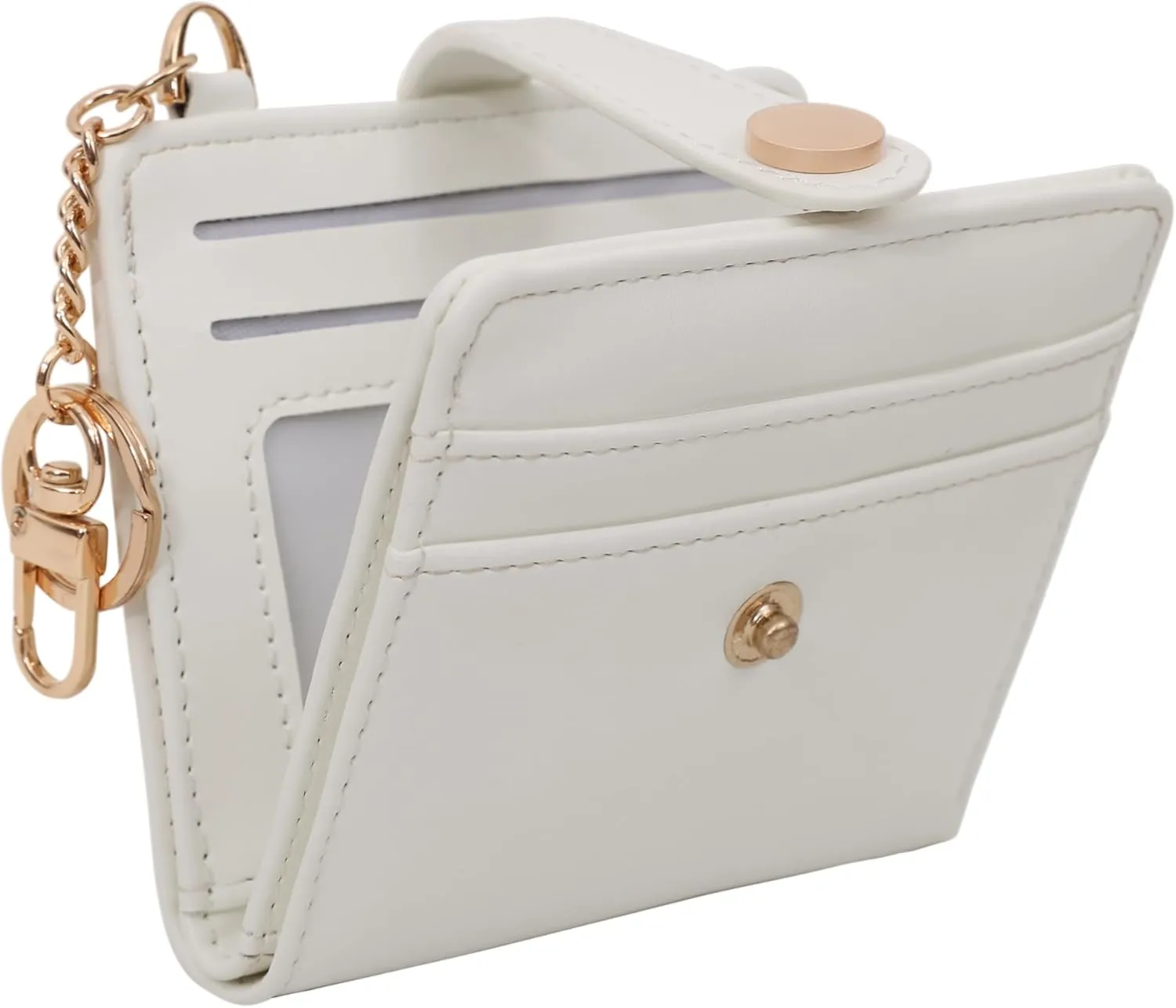 Small Womens Wallet, RFID Blocking Credit Card Holder Slim Bifold Purse with Zipper Coin Pocket, Keychain, ID Window