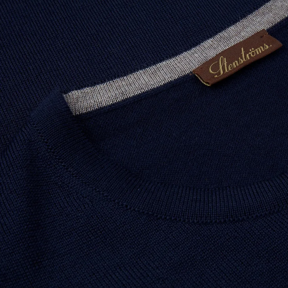 Stenstroms Merino Crew Neck Sweater Art. no: 4222911355190 Navy