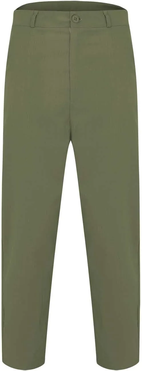 Suit Pants Mens Slim Fit Stretch Flat-Front Chino Golf Trousers Formal Casual Business Office Work Commute Pants with Pockets