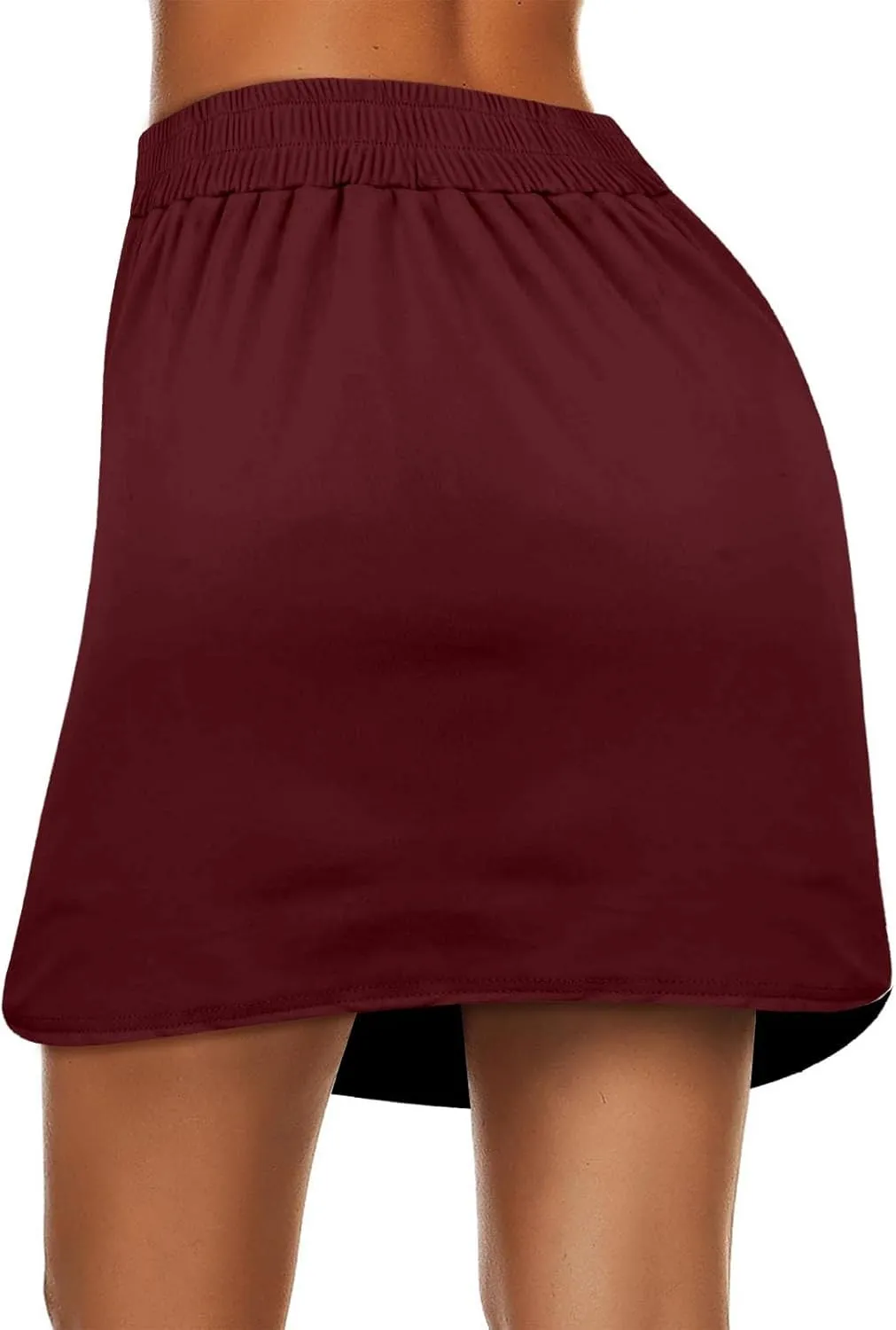 Tennis Skirt for Women Athletic Drawstring High Waisted Skorts with Built in Shorts Pockets Gym Sports Golf Skirts