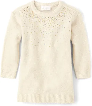 The Children's Place Baby and Toddler Girls' Long Sleeve Sweater Dress