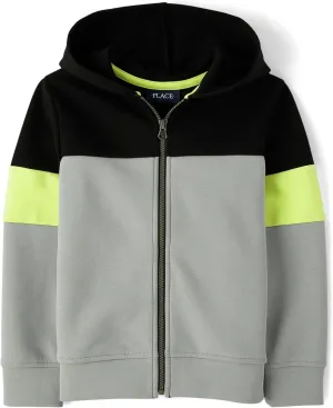 The Children's Place Boys' Long Sleeve Scuba Knit Hooded Sweatshirt
